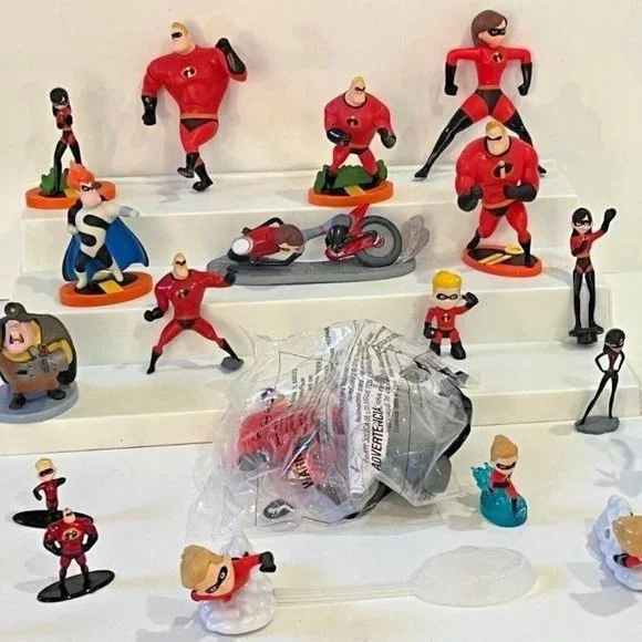 Mattel Disney Pixar The Incredibles Figurine Set Toys Disney Pixar
